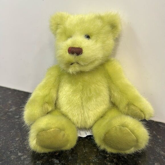 Light Green to Neon Green Applause Dakin Teddy Bear Plush Stuffed - Picture 1 of 7